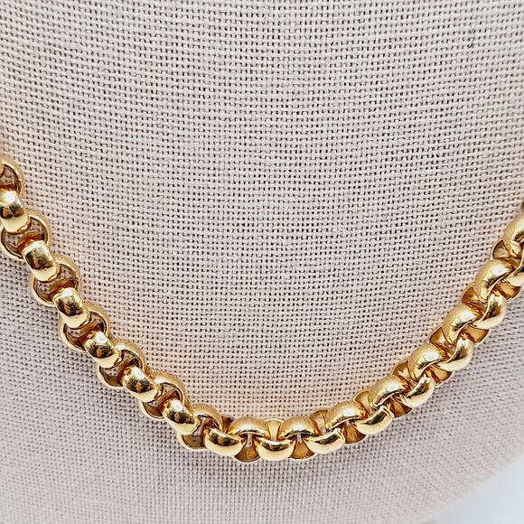 Vintage Monet Gold Plated 24” Link Chain Necklace w/ Lobster Clasp - Picture 5 of 10
